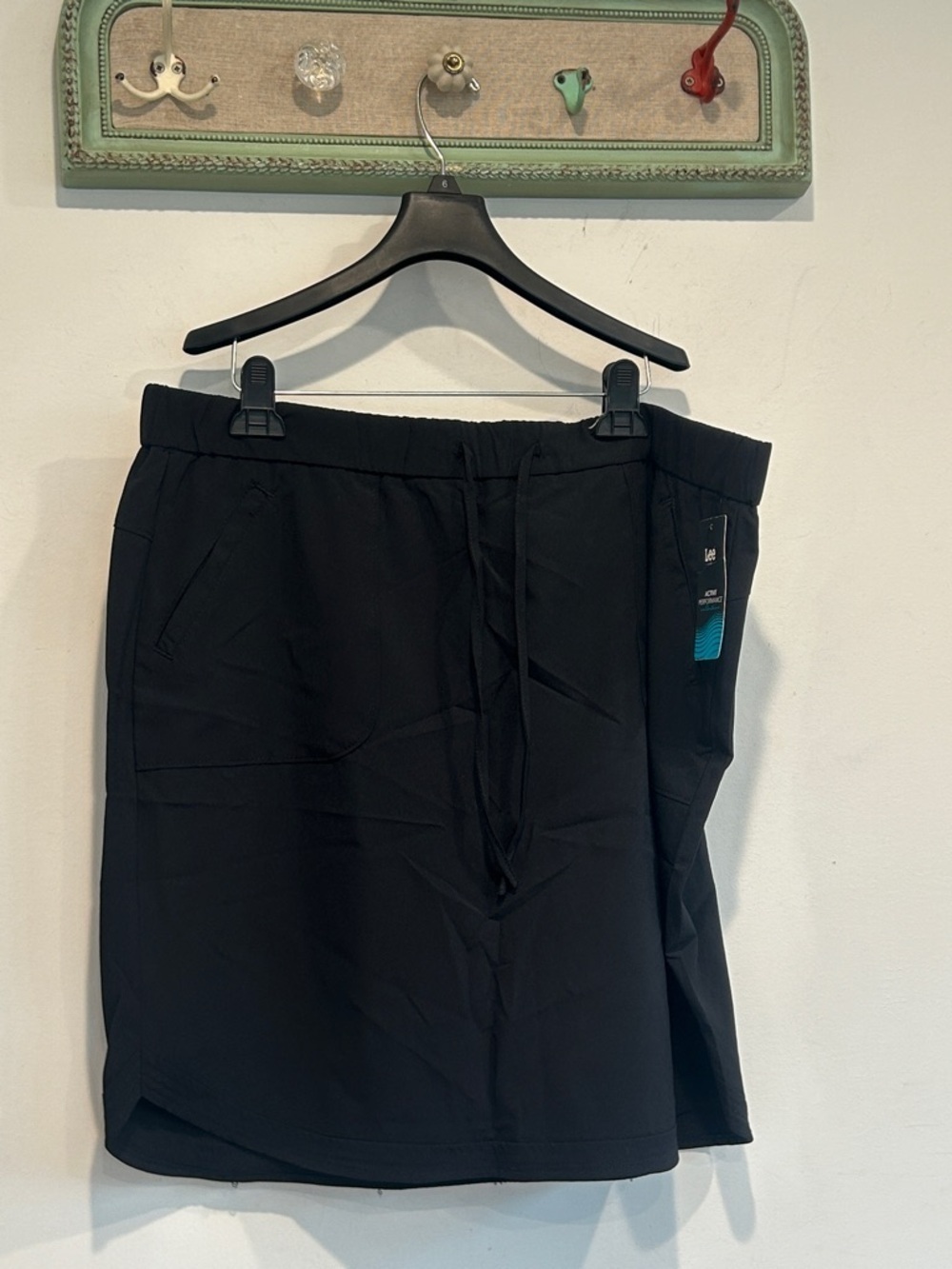 Lee Black activewear golf Mini Skirt with Drawstring plus size 18 women’s new